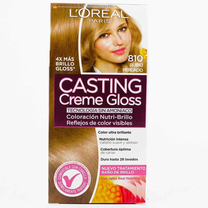 Crema Color Loréal Paris Casting Creme Gloss 810 Rubio Perlado