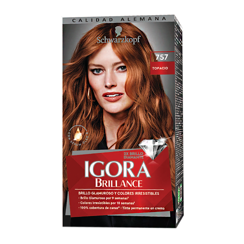 Crema Coloración Igora Brillance 757 Topacio