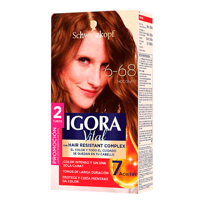 Crema Coloración Igora Vital 6-68 Chocolate