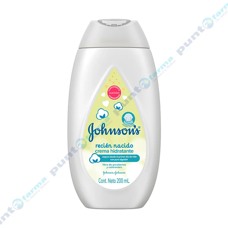 Crema Hidratante Recién Nacido Johnson's - 200 mL