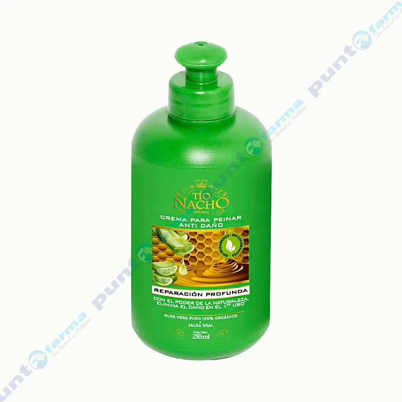 Crema de Peinar Anti Daño Aloe Vera Tio Nacho - 250 mL