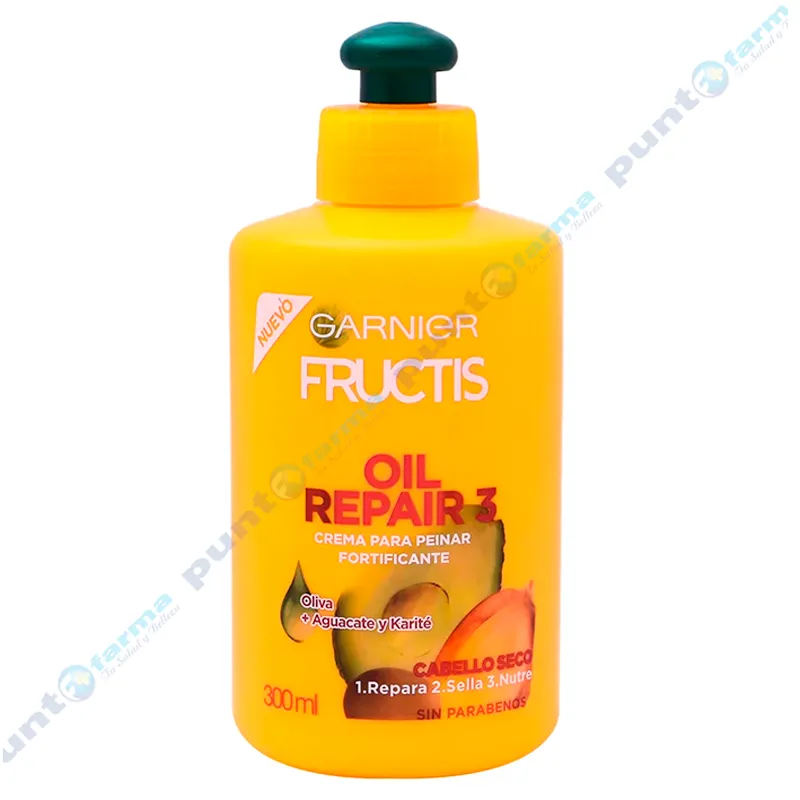 Crema para Peinar Oil Repair 3 Garnier Fructis - 300 mL