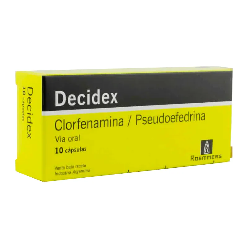 Decidex Clorfenamina - Caja de 10 cápsulas