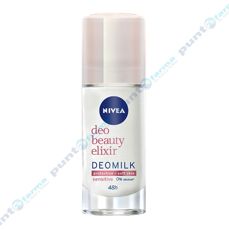 Desodorante Roll-On Beauty Elixir Deo Milk Sensitive Nivea - 40 mL