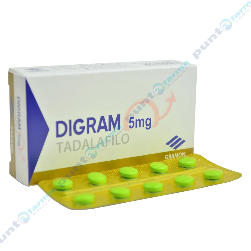 Digram Tadalafilo 5 mg - Cont. 20 comprimidos