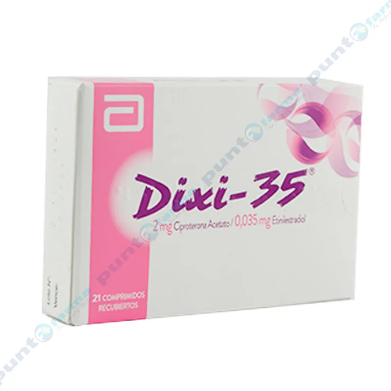 Dixi -35 Ciproterona Acetato 2 mg Etinilestradiol 0,035 mg - Caja de 21 compimidos
