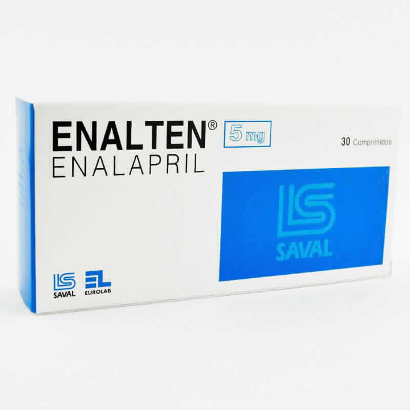 ENALTEN® 5mg Enalapril - Contenido de 30 comprimidos
