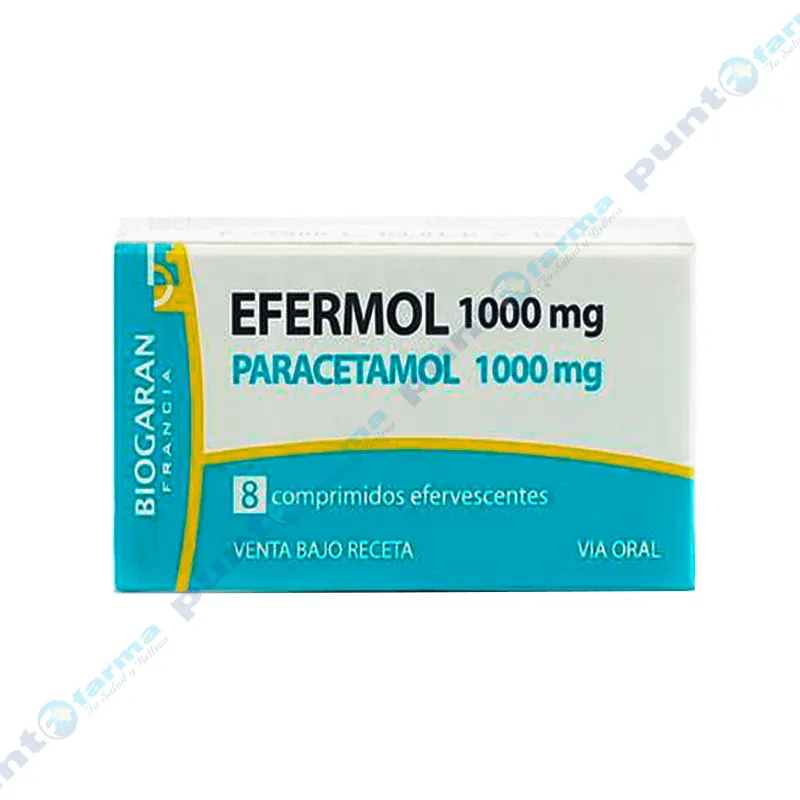 Efermol 1000mg - Caja de 8 comprimidos efervescentes