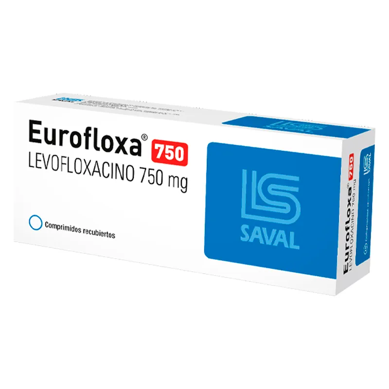 Eurofloxa 750 Levofloxacino 750mg - Cont. 10 Comprimidos Recubiertos