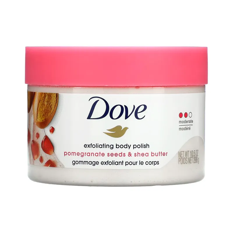 Exfoliante Corporal Semillas de Granada y Manteca de Karité Dove - 298 g