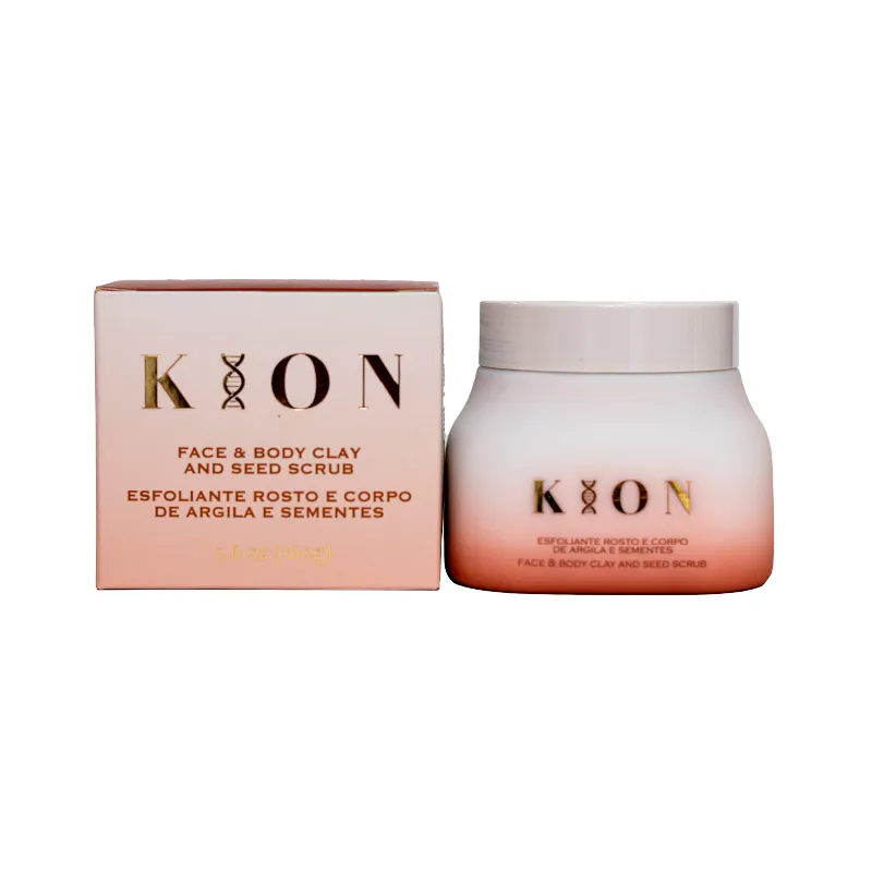 Exfoliante corporal y facial de arcilla y semillas Prime Kion - 160gr