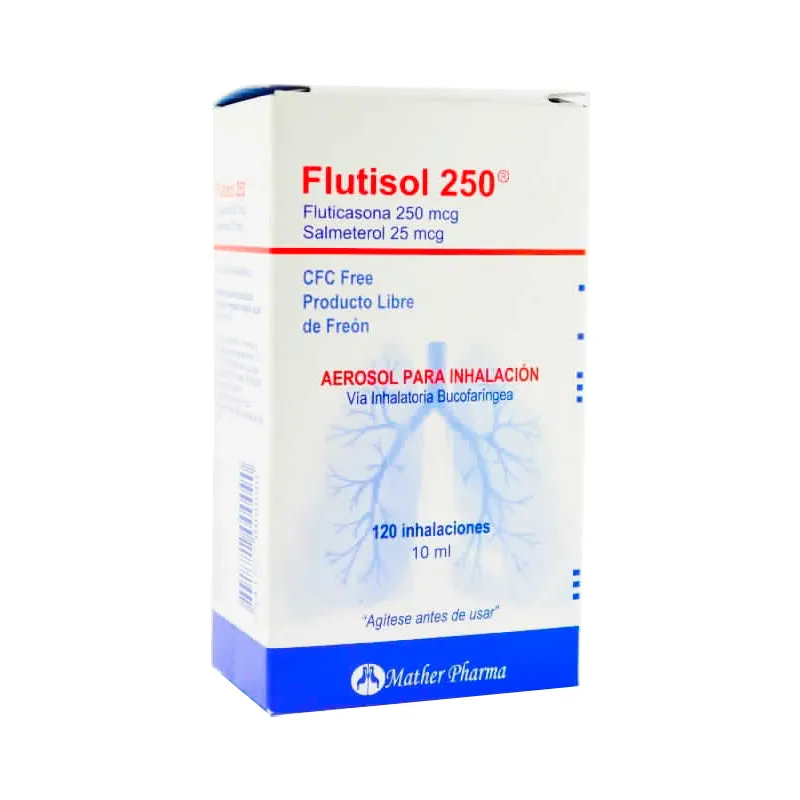 Flutisol 250 Fluticasona 250 mcg -  120 inhalaciones 10 ml