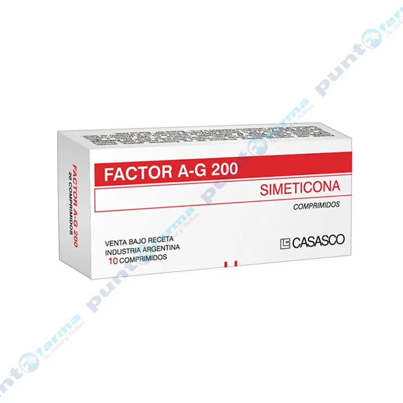 Factor A-G 200 Simeticona - Caja de 10 comprimidos