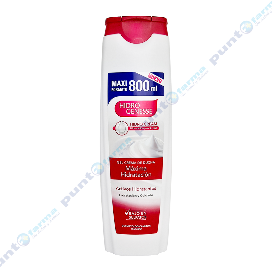 Gel Crema de Ducha Máxima Hidratación Hidro Genesse - 800 mL