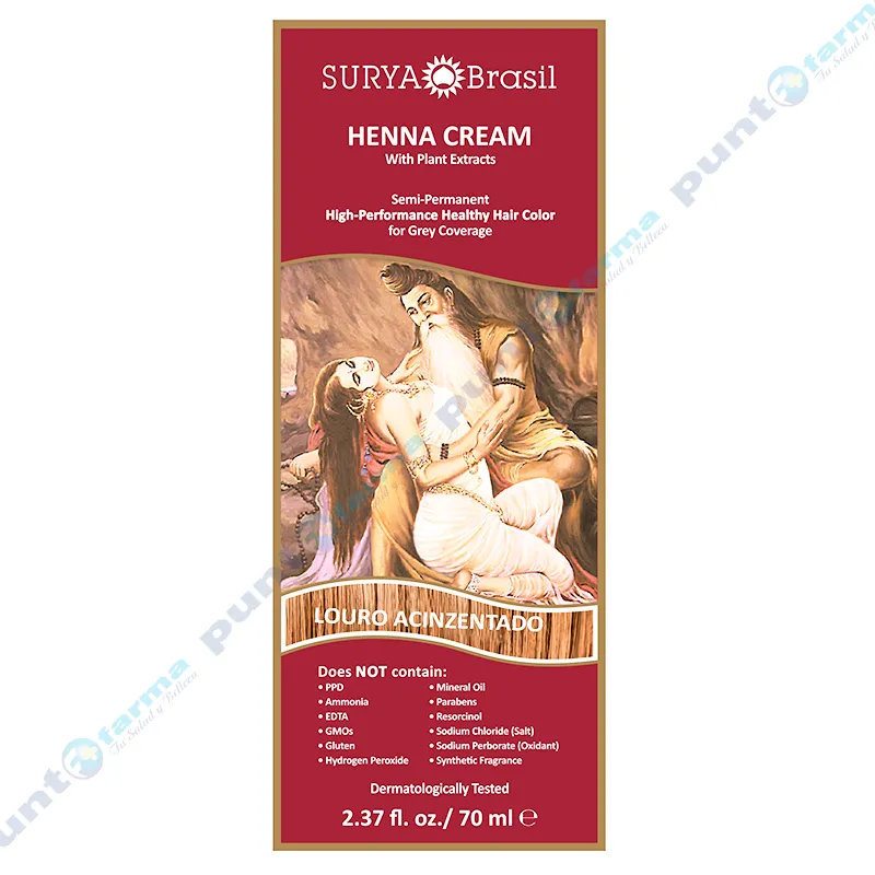 Henna Crema Rubio Ceniza Surya - 70 mL