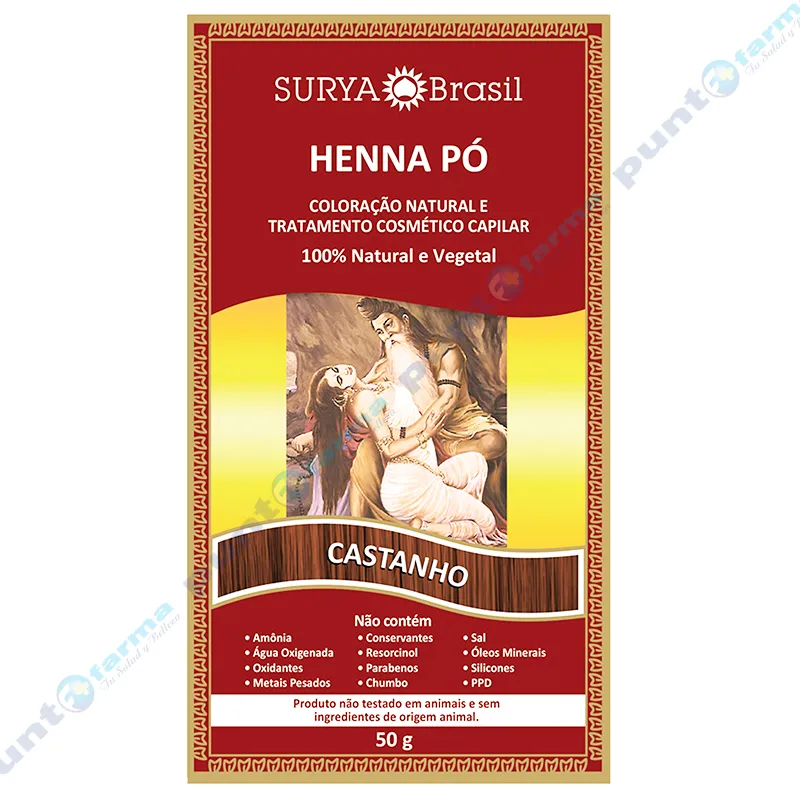 Henna Polvo Castaño Surya - 50 g