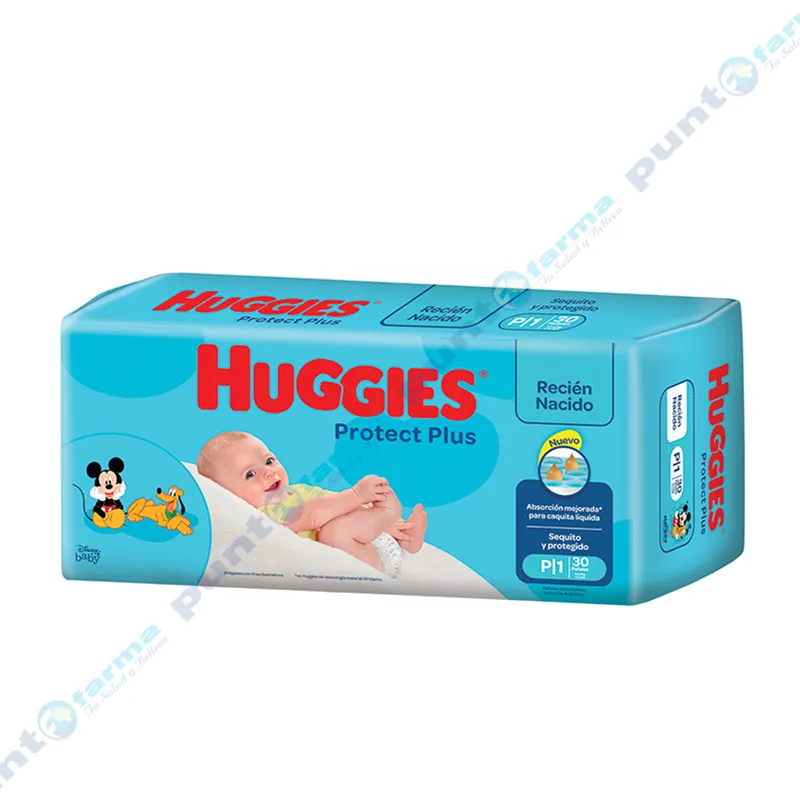 Huggies Protec Plus Recien Nacido P - Cont 30 Unidades