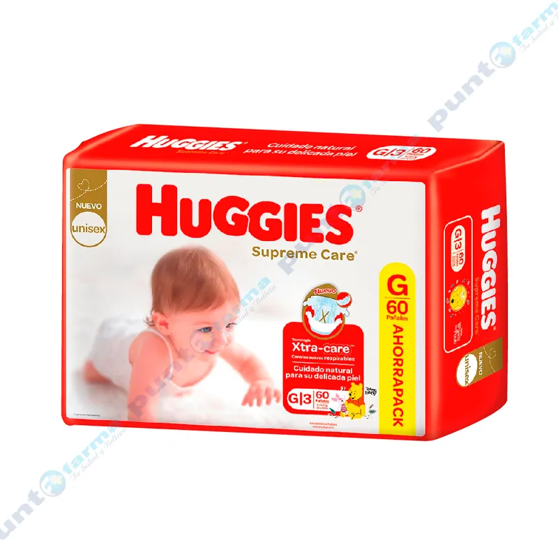 Huggies Supreme Care G - Cont. 60 Unidades