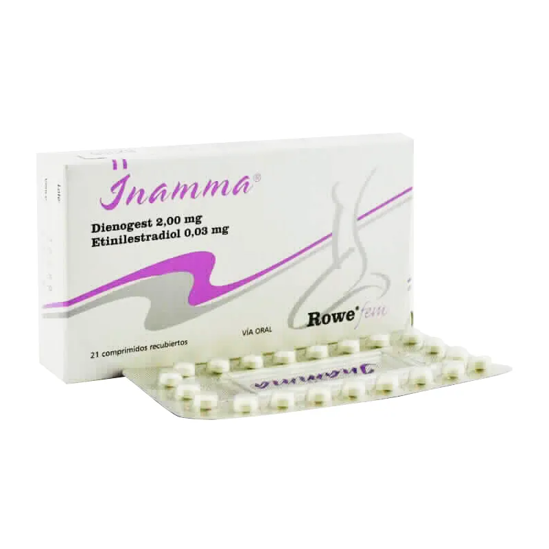 Inamma Rowe Fem Dienogest 2,00 mg - Caja de 21 comprimidos recubiertos