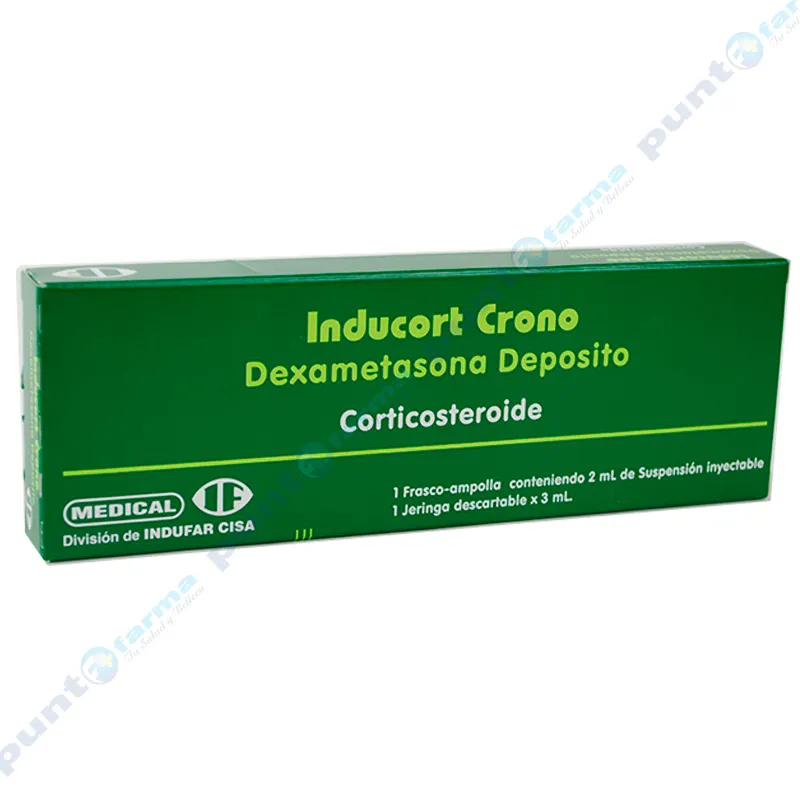 Inducort Crono - Solucion inyectable de 2 ml - Caja de  1 ampolla
