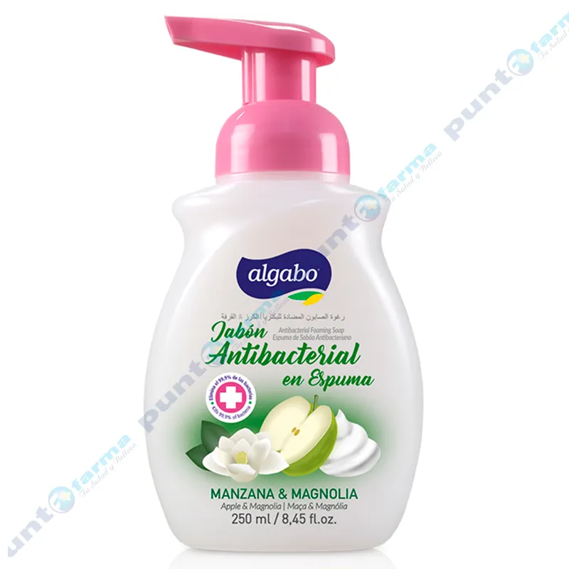 Jabón Antibacterial en Espuma Manzana y Magnolia Algabo - 250 mL