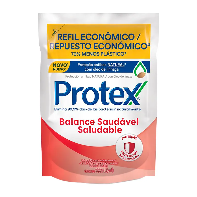 Jabón Líquido Antibacteriano Balance Protex - 200 mL