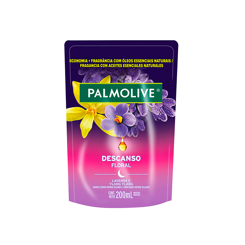 Jabón Liquido Corporal Descanso Floral Palmolive - 200 mL.