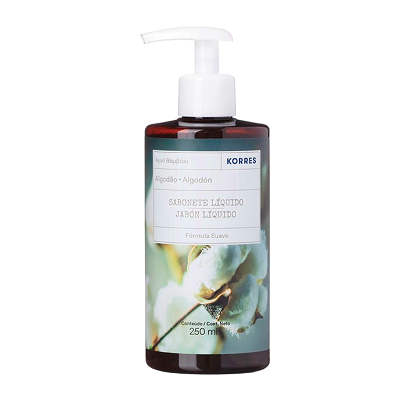 Jabón Líquido Extra Hidratante Cotton Korres - 250 mL