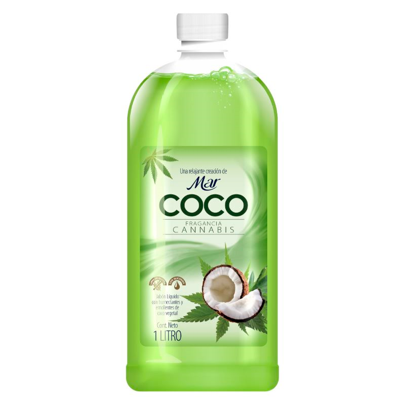 Jabón Liquido Humectante Coco y Cannabis Mar - 1L