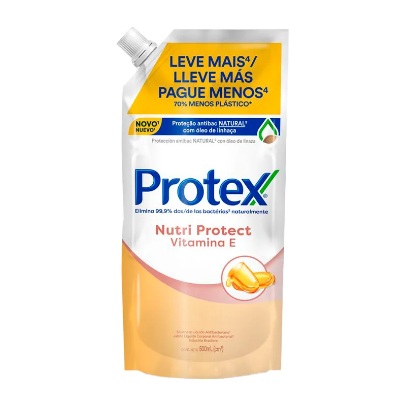Jabón Líquido para Manos Vitamina E Protex - 500 mL