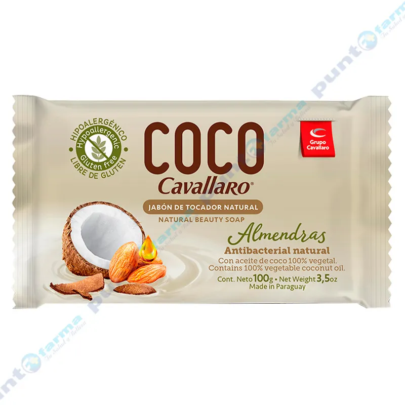 Jabón Natural Almendras Coco Cavallaro - 100 gr