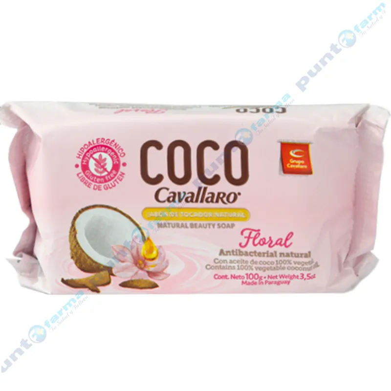 Jabón Natural Floral Coco Cavallaro - 100 gr