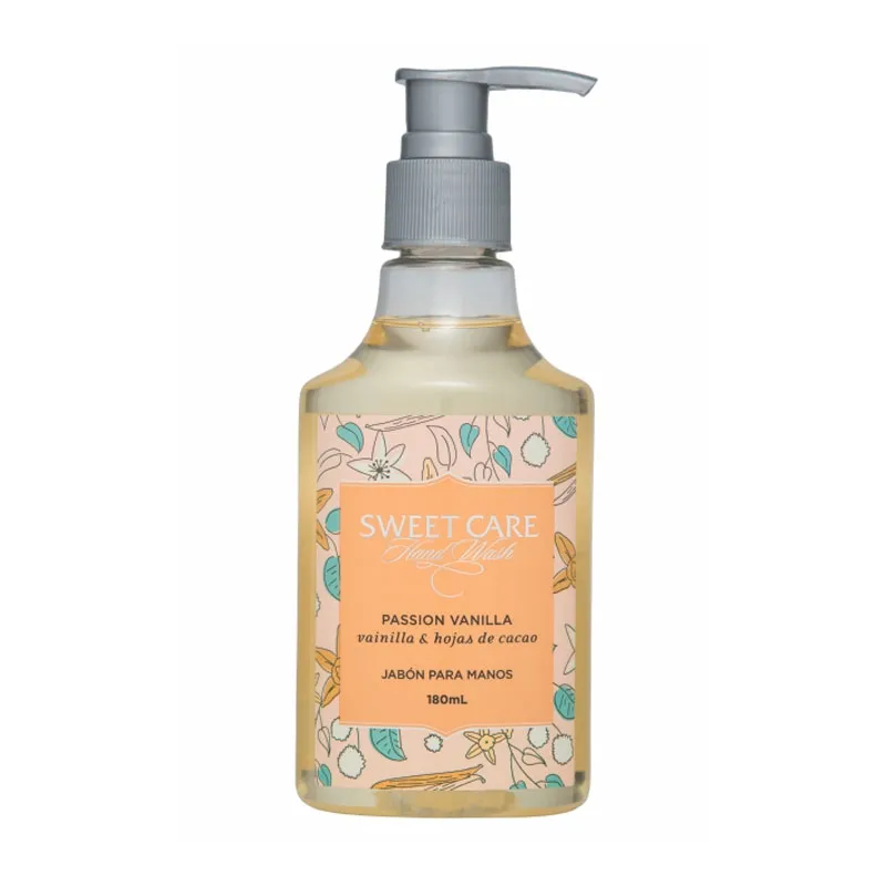 Jabón de Manos Passion Vainilla Sweet Care - 180 mL