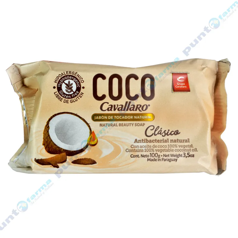 Jabón de Tocador Coco Clásico Cavallaro - 100 gr