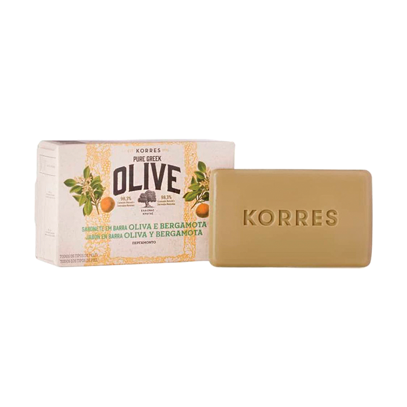 Jabón en Barra Aceite de Oliva y Bergamota Korres - 90 gr