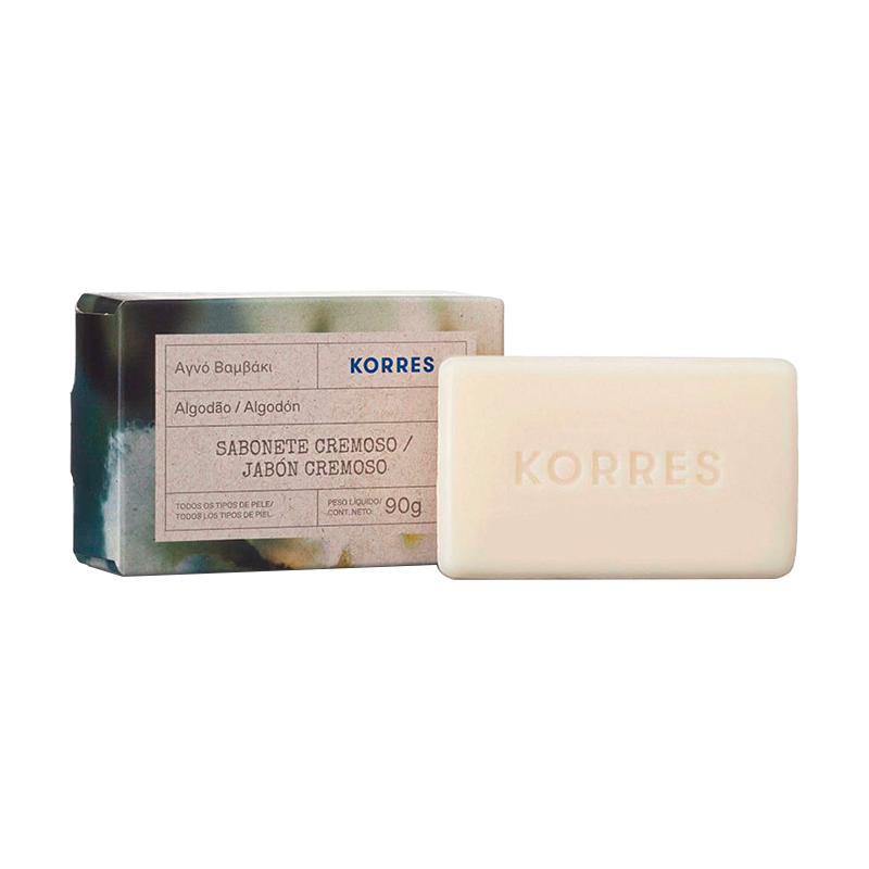 Jabón en Barra Algodón Korres - 90 gr