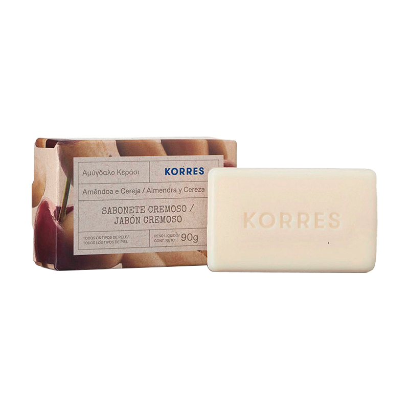 Jabón en Barra Almendras Dulces y Cerezas Korres - 90 gr