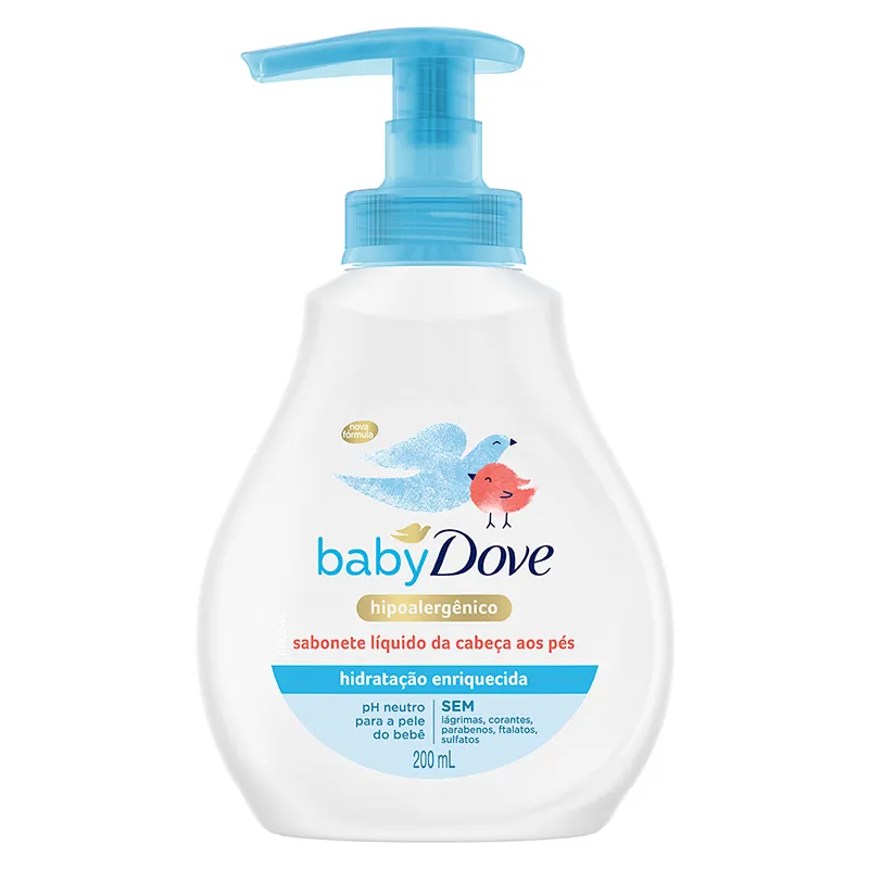 Jabón líquido Humectación Enriquecida Baby Dove - Cont.200mL