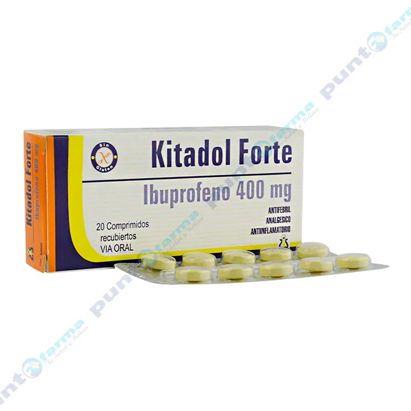Kitadol Forte Ibuprofeno 400 mg - Caja de 20 comprimido EDIT