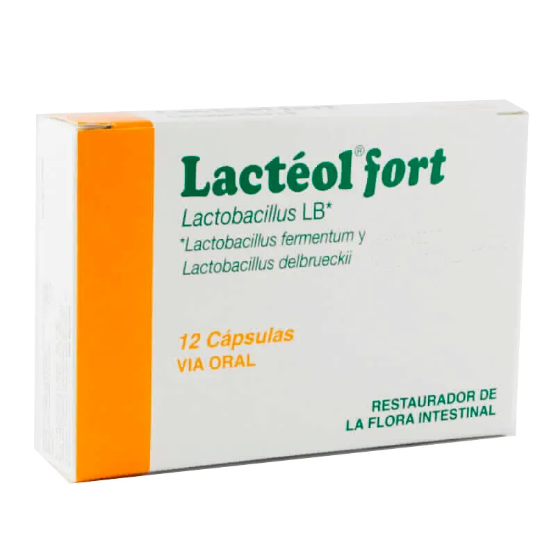Lactéol Fort Lactobacilus LB - Caja de 12 cápsulas