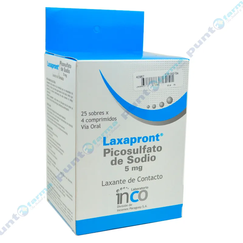 Laxapront - Caja de 25 sobres de 4 comprimidos