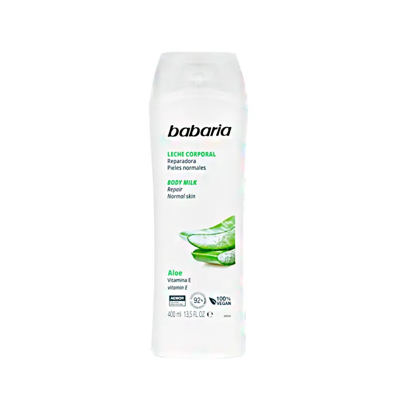 Leche Corporal Pieles Normales de Aloe Vera Babaria - 400 mL