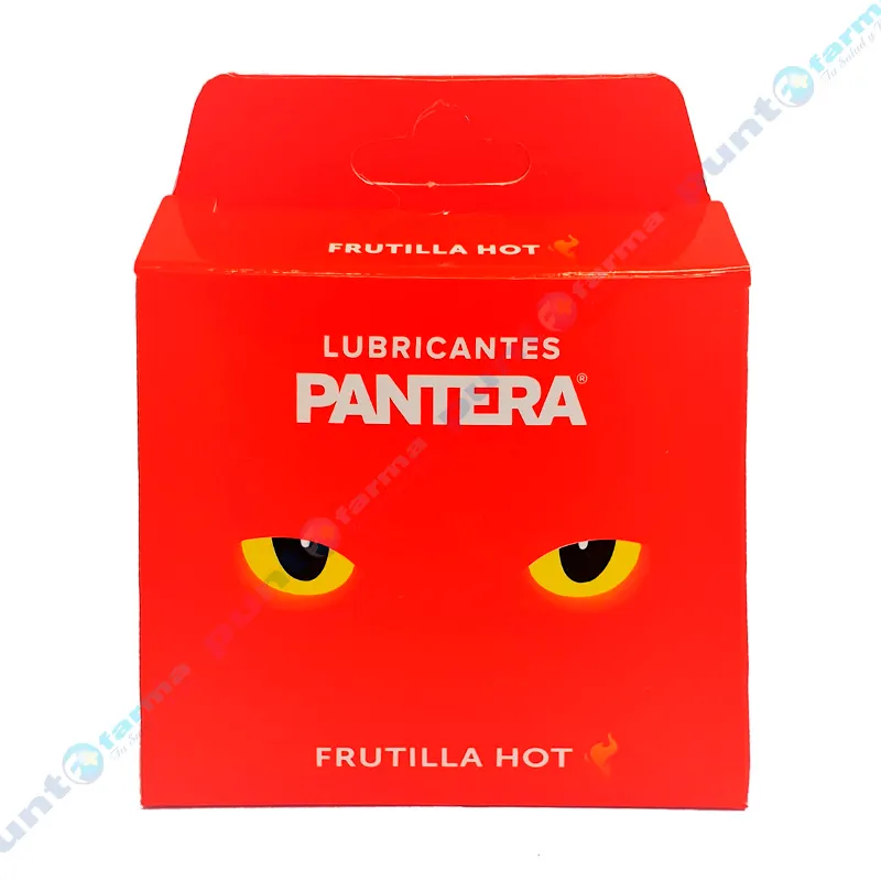 Lubricante Frutilla Hot Pantera - Cont 5 sachets