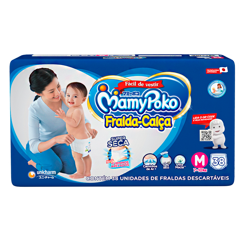 Mamypoko Pañal Claza Premium M - Cont 38 unidades