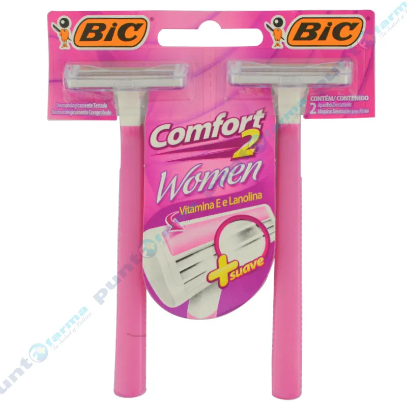 Maquina de Afeitar Comfort 2 Women BIC - Cont. 2 unidades