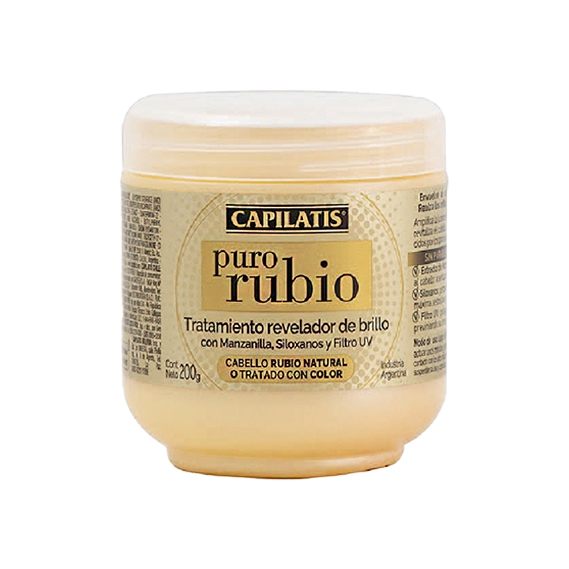 Mascarilla Revelador de Brillo Puro Rubio Capilatis