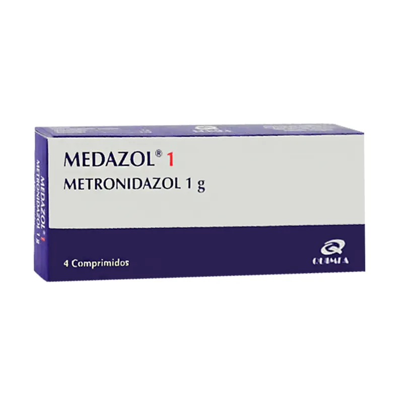 Medazol 1 Metronidazol 1g - Caja de 4 comprimidos