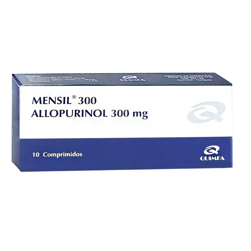 Mensil 300 Allopurinol 300 mg - Caja de 10 comprimidos