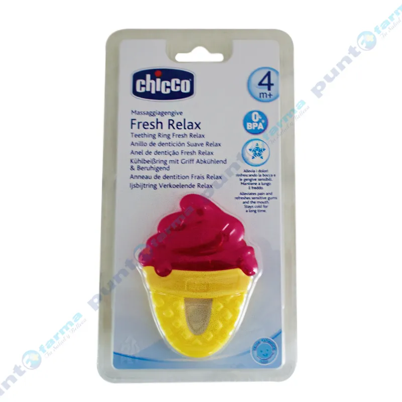 Mordedor Chicco Fresh Relax Helado Rosa - 4m+