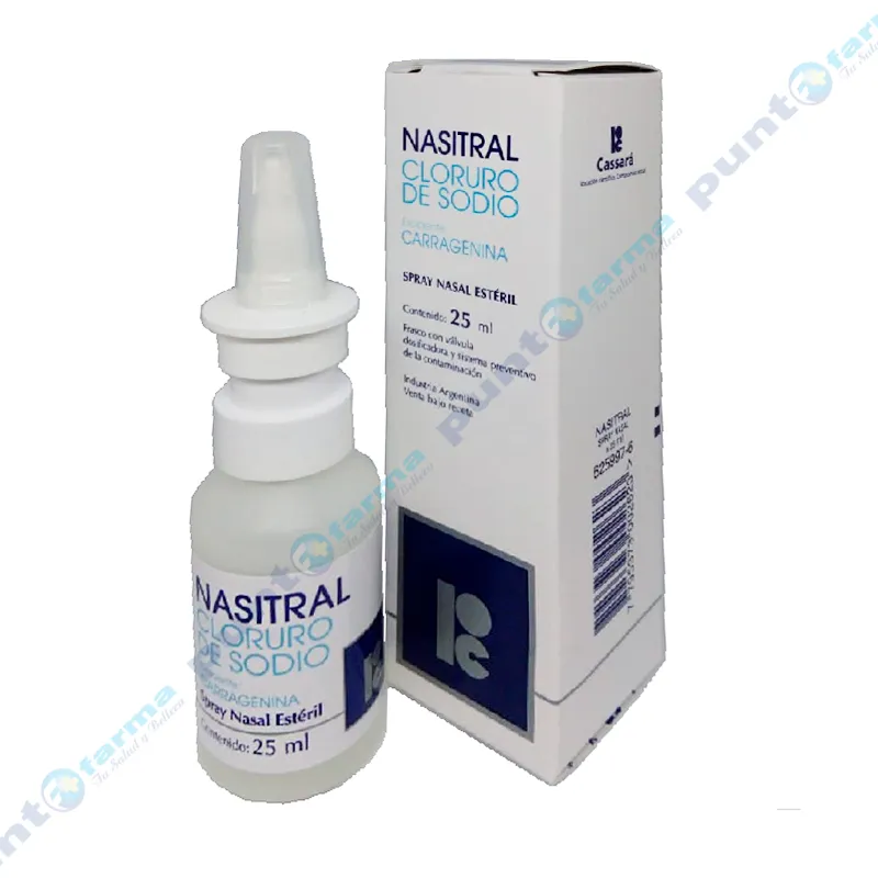 Nasitral Cloruro de Sodio Spray Nasal - 25 mL.